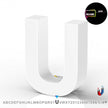 LED Advertising Frame Series Capital Letter, (U), 6500k, H3.0