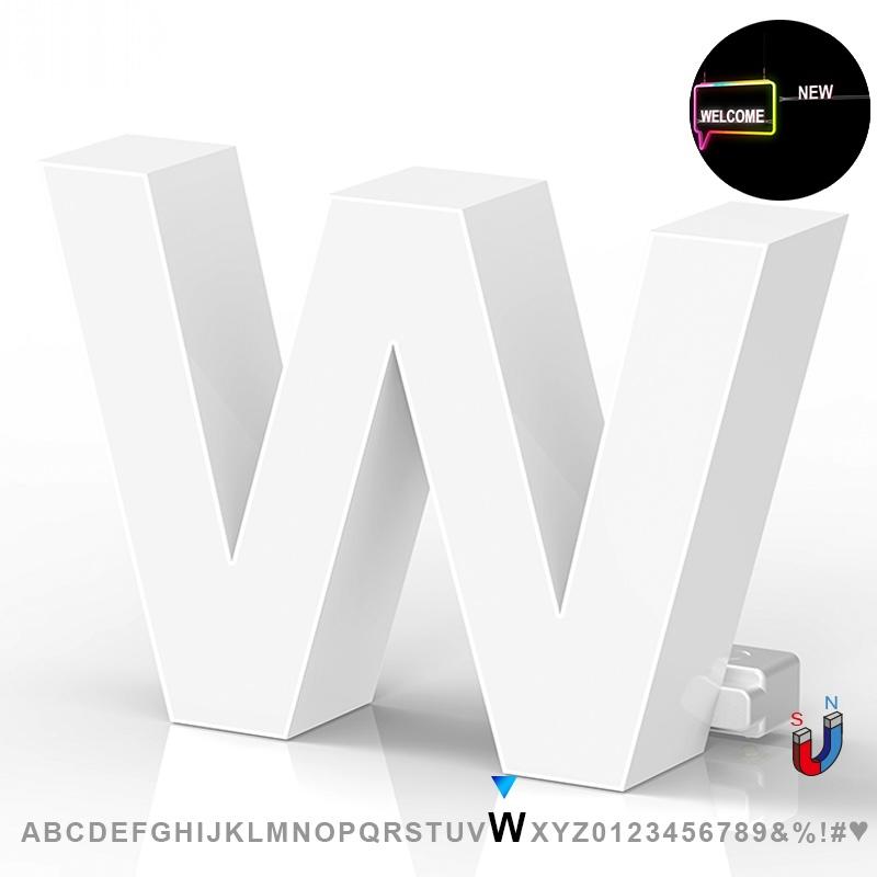 LED Advertising Frame Series Capital Letter, (W), 6500k, H3.0