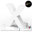 LED Advertising Frame Series Capital Letter, (X), 6500k, H3.0
