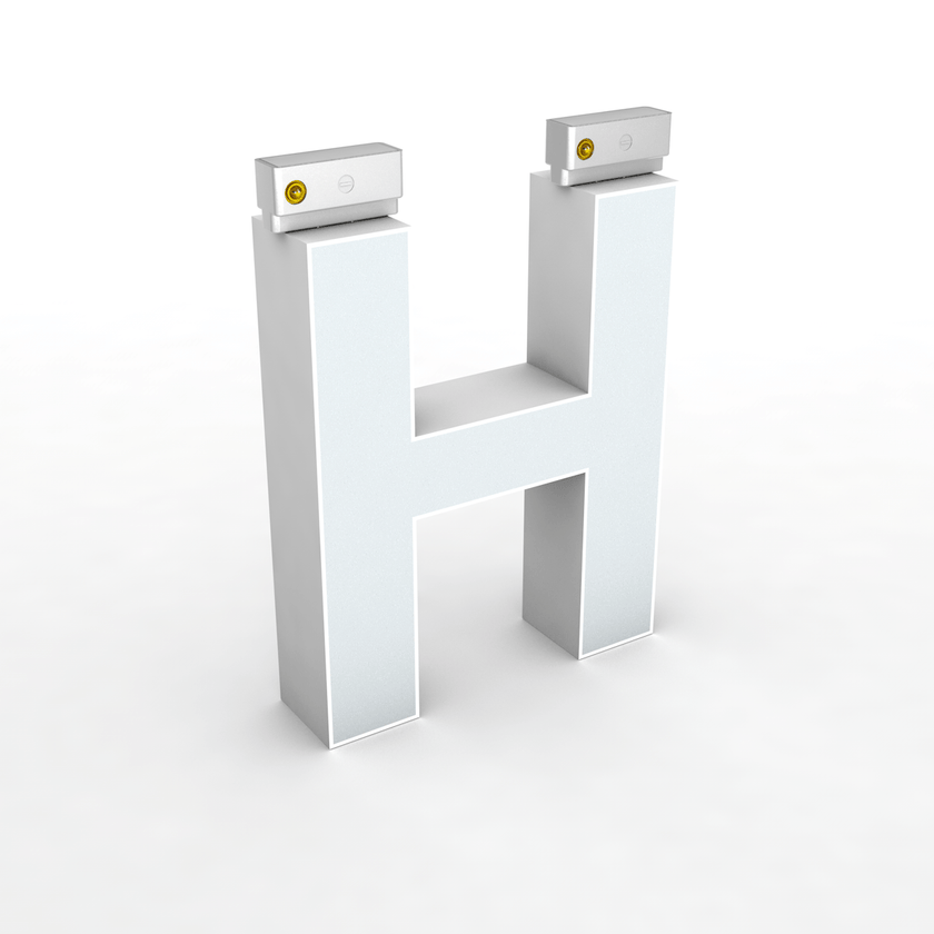 LED Top Track Series Capital Letter, (H), 6500k, H5.9