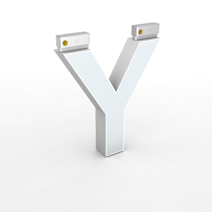 LED Top Track Series Capital Letter, (Y), 6500k, H5.9