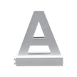 Magnetic LED Capital Letter, (A), Letter lights, Light Letter Box, Light Up Letters, 3D, H3.7