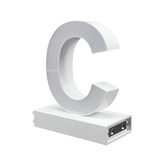 Magnetic LED Capital Letter, (C), Letter lights, Light Letter Box, Light Up Letters, 3D, H3.7