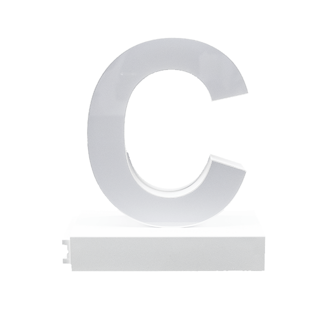 Magnetic LED Capital Letter, (C), Letter lights, Light Letter Box, Light Up Letters, 3D, H3.7