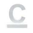 Magnetic LED Capital Letter, (C), Letter lights, Light Letter Box, Light Up Letters, 3D, H3.7