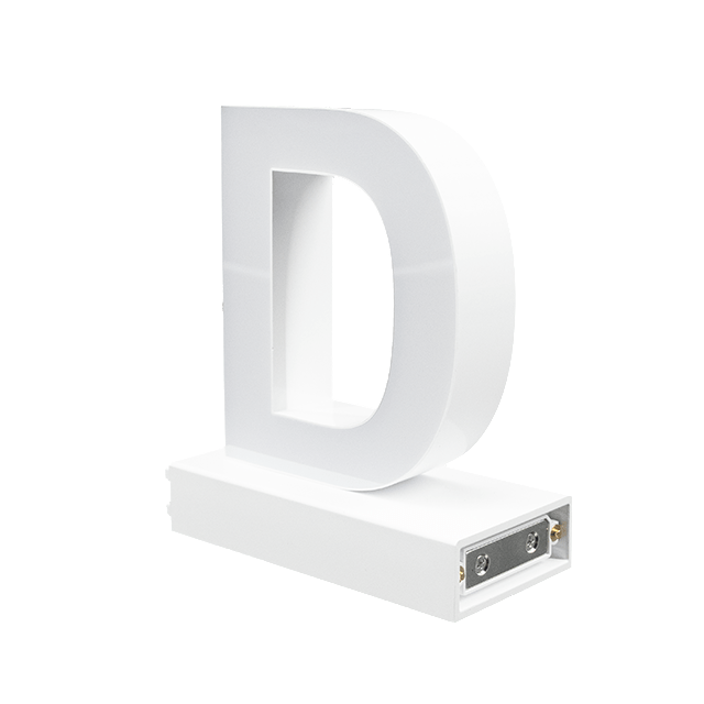 Magnetic LED Capital Letter, (D), Letter lights, Light Letter Box, Light Up Letters, 3D, H3.7