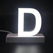 Magnetic LED Capital Letter, (D), Letter lights, Light Letter Box, Light Up Letters, 3D, H3.7