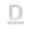 Magnetic LED Capital Letter, (D), Letter lights, Light Letter Box, Light Up Letters, 3D, H3.7