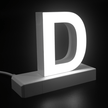 Magnetic LED Capital Letter, (D), Letter lights, Light Letter Box, Light Up Letters, 3D, H3.7