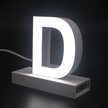 Magnetic LED Capital Letter, (D), Letter lights, Light Letter Box, Light Up Letters, 3D, H3.7