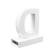 Magnetic LED Capital Letter, (D), Letter lights, Light Letter Box, Light Up Letters, 3D, H3.7