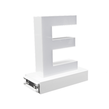 Magnetic LED Capital Letter, (E), Letter lights, Light Letter Box, Light Up Letters, 3D, H3.7