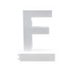 Magnetic LED Capital Letter, (F), Letter lights, Light Letter Box, Light Up Letters, 3D, H3.7