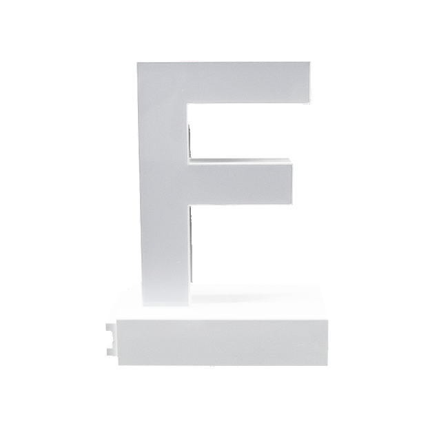 Magnetic LED Capital Letter, (F), Letter lights, Light Letter Box, Light Up Letters, 3D, H3.7