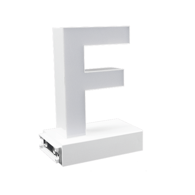 Magnetic LED Capital Letter, (F), Letter lights, Light Letter Box, Light Up Letters, 3D, H3.7