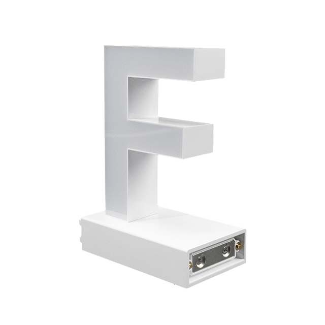Magnetic LED Capital Letter, (F), Letter lights, Light Letter Box, Light Up Letters, 3D, H3.7