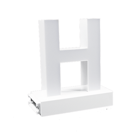 Magnetic LED Capital Letter, (H), Letter lights, Light Letter Box, Light Up Letters, 3D, H3.7