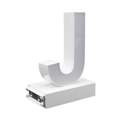 Magnetic LED Capital Letter, (J), Letter lights, Light Letter Box, Light Up Letters, 3D, H3.7