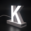 Magnetic LED Capital Letter, (K), Letter lights, Light Letter Box, Light Up Letters, 3D, H3.7