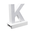 Magnetic LED Capital Letter, (K), Letter lights, Light Letter Box, Light Up Letters, 3D, H3.7