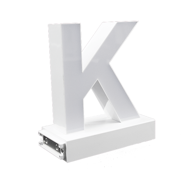 Magnetic LED Capital Letter, (K), Letter lights, Light Letter Box, Light Up Letters, 3D, H3.7