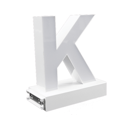 Magnetic LED Capital Letter, (K), Letter lights, Light Letter Box, Light Up Letters, 3D, H3.7