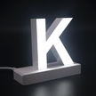 Magnetic LED Capital Letter, (K), Letter lights, Light Letter Box, Light Up Letters, 3D, H3.7