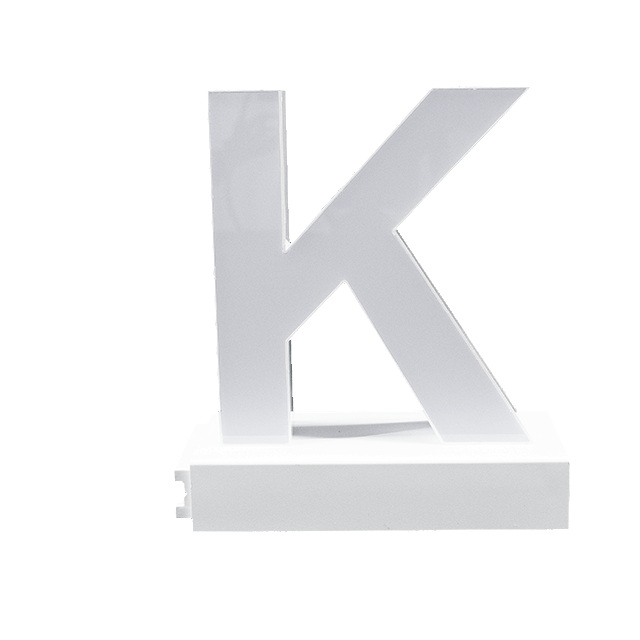 Magnetic LED Capital Letter, (K), Letter lights, Light Letter Box, Light Up Letters, 3D, H3.7
