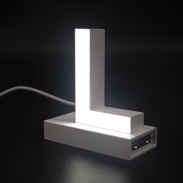 Magnetic LED Capital Letter, (L), Letter lights, Light Letter Box, Light Up Letters, 3D, H3.7