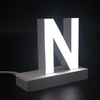 Magnetic LED Capital Letter, (N), Letter lights, Light Letter Box, Light Up Letters, 3D, H3.7