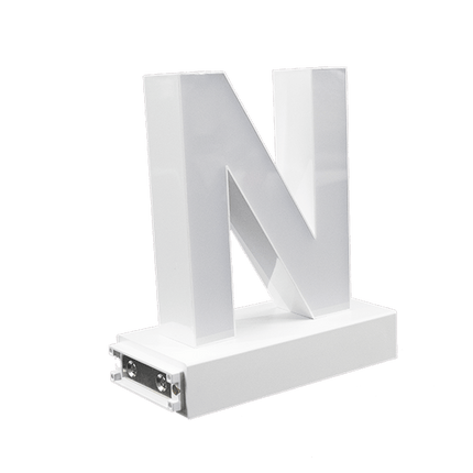 Magnetic LED Capital Letter, (N), Letter lights, Light Letter Box, Light Up Letters, 3D, H3.7