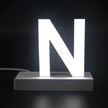 Magnetic LED Capital Letter, (N), Letter lights, Light Letter Box, Light Up Letters, 3D, H3.7