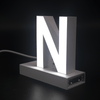 Magnetic LED Capital Letter, (N), Letter lights, Light Letter Box, Light Up Letters, 3D, H3.7