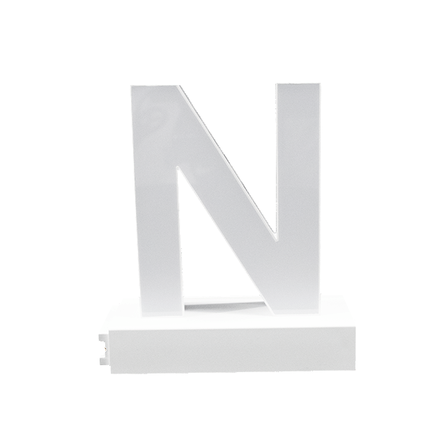 Magnetic LED Capital Letter, (N), Letter lights, Light Letter Box, Light Up Letters, 3D, H3.7