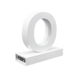 Magnetic LED Capital Letter, (O), Letter lights, Light Letter Box, Light Up Letters, 3D, H3.7