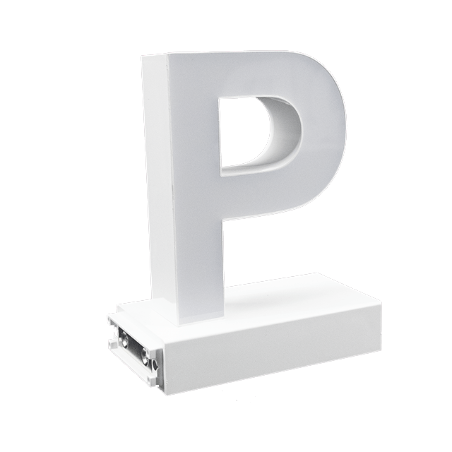Magnetic LED Capital Letter, (P), Letter lights, Light Letter Box, Light Up Letters, 3D, H3.7