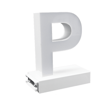 Magnetic LED Capital Letter, (P), Letter lights, Light Letter Box, Light Up Letters, 3D, H3.7