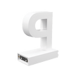 Magnetic LED Capital Letter, (P), Letter lights, Light Letter Box, Light Up Letters, 3D, H3.7
