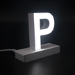 Magnetic LED Capital Letter, (P), Letter lights, Light Letter Box, Light Up Letters, 3D, H3.7