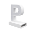 Magnetic LED Capital Letter, (P), Letter lights, Light Letter Box, Light Up Letters, 3D, H3.7
