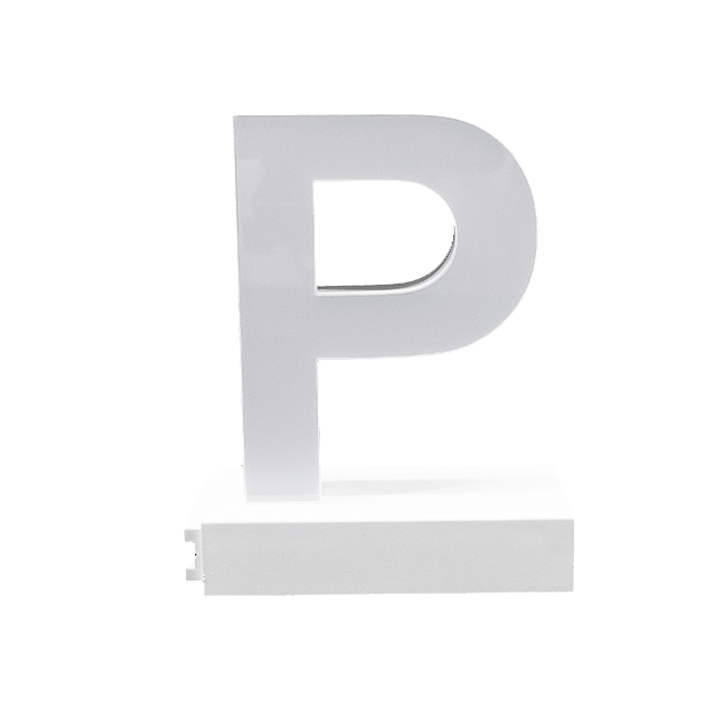 Magnetic LED Capital Letter, (P), Letter lights, Light Letter Box, Light Up Letters, 3D, H3.7