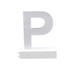 Magnetic LED Capital Letter, (P), Letter lights, Light Letter Box, Light Up Letters, 3D, H3.7