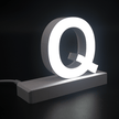 Magnetic LED Capital Letter, (Q), Letter lights, Light Letter Box, Light Up Letters, 3D, H3.7