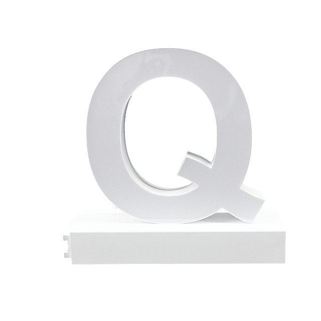 Magnetic LED Capital Letter, (Q), Letter lights, Light Letter Box, Light Up Letters, 3D, H3.7