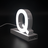 Magnetic LED Capital Letter, (Q), Letter lights, Light Letter Box, Light Up Letters, 3D, H3.7