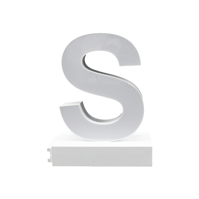 Magnetic LED Capital Letter, (S), Letter lights, Light Letter Box, Light Up Letters, 3D, H3.7