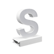 Magnetic LED Capital Letter, (S), Letter lights, Light Letter Box, Light Up Letters, 3D, H3.7