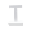 Magnetic LED Capital Letter, (T), Letter lights, Light Letter Box, Light Up Letters, 3D, H3.7