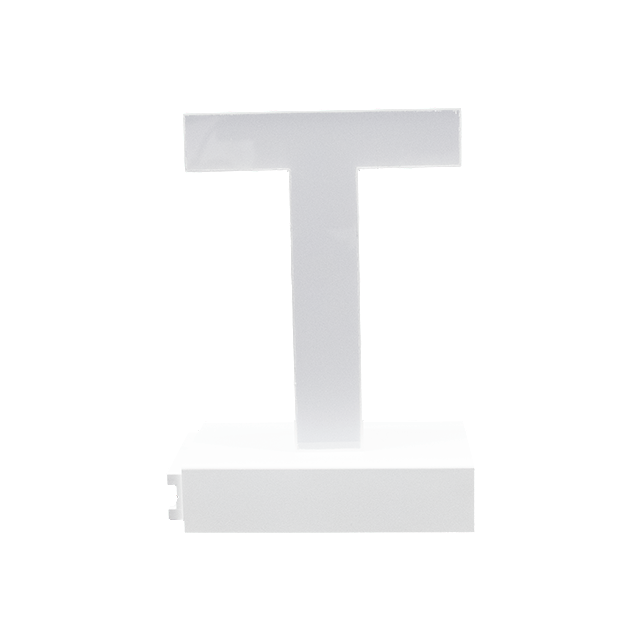 Magnetic LED Capital Letter, (T), Letter lights, Light Letter Box, Light Up Letters, 3D, H3.7