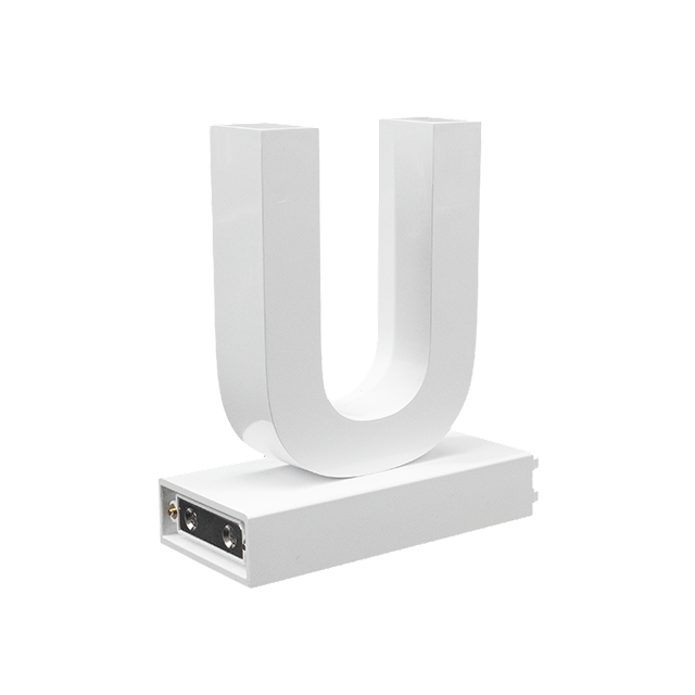 Magnetic LED Capital Letter, (U), Letter lights, Light Letter Box, Light Up Letters, 3D, H3.7